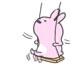 Rabbit alone by peco sticker #8064322