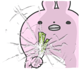 Rabbit alone by peco sticker #8064325