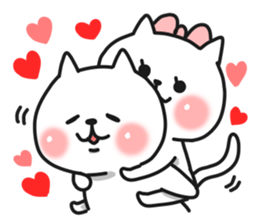 Cat a couple of good friends sticker #8064667