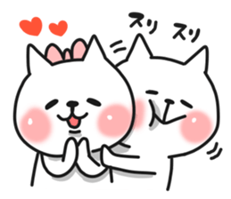 Cat a couple of good friends sticker #8064675