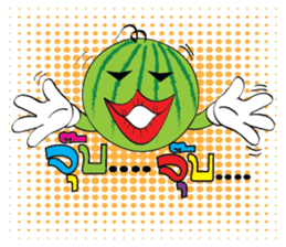 Mr. & Mrs. WATER MALON sticker #8065640