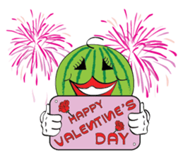 Mr. & Mrs. WATER MALON sticker #8065643
