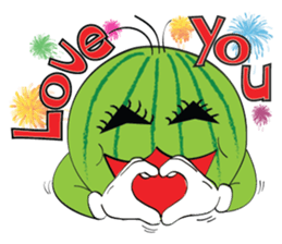 Mr. & Mrs. WATER MALON sticker #8065653