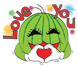 Mr. & Mrs. WATER MALON sticker #8065653
