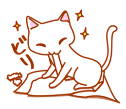 Mischievous kitty sticker #8065679