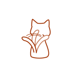 Mischievous kitty sticker #8065702