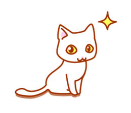 Mischievous kitty sticker #8065706