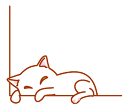 Mischievous kitty sticker #8065715