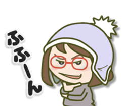 Glasses girl 2 sticker #8066852