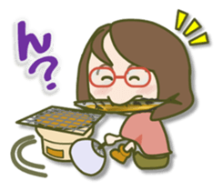 Glasses girl 2 sticker #8066867