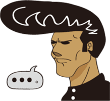 Japanese BAD Boy in Old Style sticker #8067356