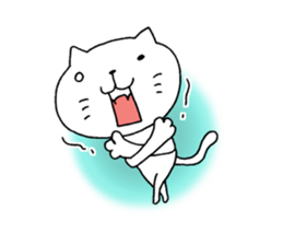 The cat which is a good feeling 5 sticker #8067691