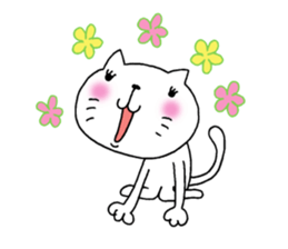 The cat which is a good feeling 5 sticker #8067713