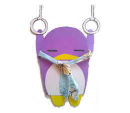lilac penguin (EN) sticker #8067877