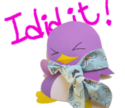 lilac penguin (EN) sticker #8067878