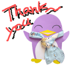 lilac penguin (EN) sticker #8067880