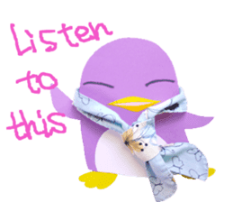 lilac penguin (EN) sticker #8067882