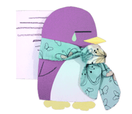 lilac penguin (EN) sticker #8067885