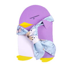 lilac penguin (EN) sticker #8067887