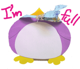 lilac penguin (EN) sticker #8067888