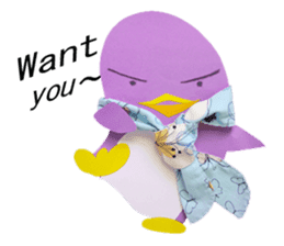 lilac penguin (EN) sticker #8067892