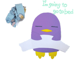 lilac penguin (EN) sticker #8067900