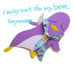lilac penguin (EN) sticker #8067903