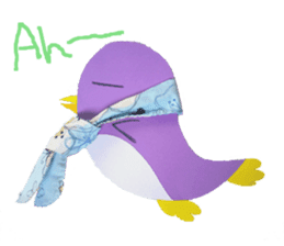 lilac penguin (EN) sticker #8067908