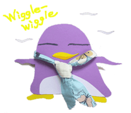 lilac penguin (EN) sticker #8067909
