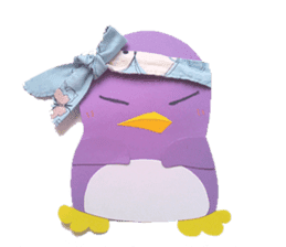 lilac penguin (EN) sticker #8067911