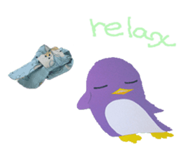 lilac penguin (EN) sticker #8067914