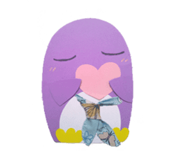 lilac penguin (EN) sticker #8067915