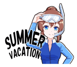 Mariko & Sara 2 The 4season version sticker #8067917