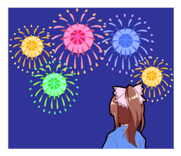 Mariko & Sara 2 The 4season version sticker #8067932