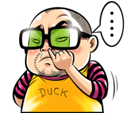 I Am Not A Duck sticker #8068246