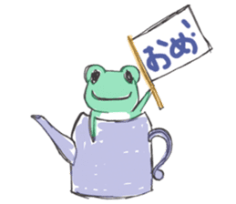 StrawberryFrog with Congratulations sticker #8068330