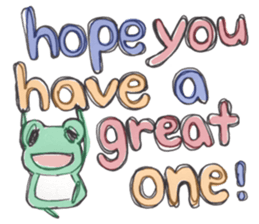 StrawberryFrog with Congratulations sticker #8068337