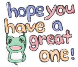 StrawberryFrog with Congratulations sticker #8068337