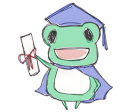 StrawberryFrog with Congratulations sticker #8068346