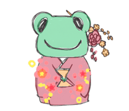 StrawberryFrog with Congratulations sticker #8068347