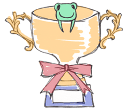 StrawberryFrog with Congratulations sticker #8068351