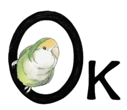 Peace of the lovebird sticker #8068475