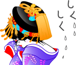 Oiran girl 3 volume of love and hatred sticker #8069058