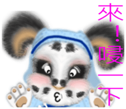 Stained rabbit sticker #8069307