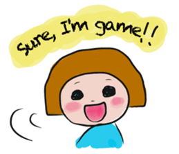 Oh, Kappa Girl! The English version!! sticker #8069581