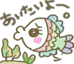 Pop-fish Pikana-chan sticker #8069962
