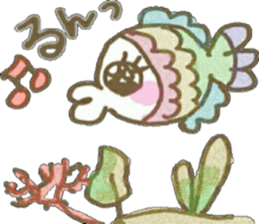 Pop-fish Pikana-chan sticker #8069982