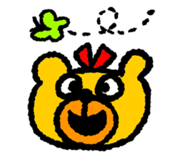 Happy bear!! sticker #8070797