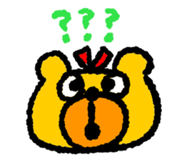 Happy bear!! sticker #8070799