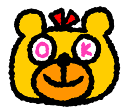 Happy bear!! sticker #8070804